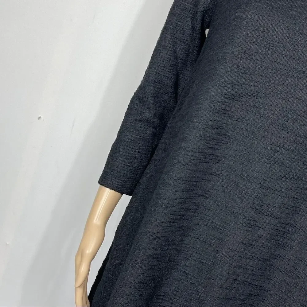 Loft Black Long Sleeve Midi Dress
